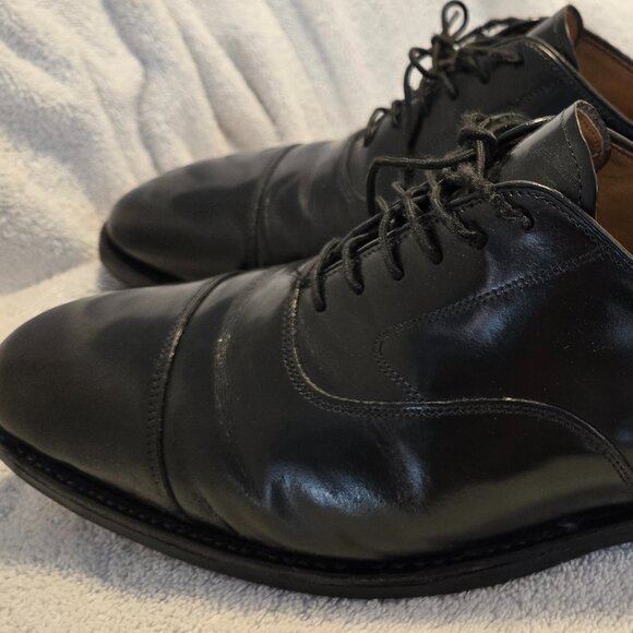 Johnson & Murphy Cap Toe Dress Shoe Extra Wide Black 10.5 3E - Picture 3 of 6